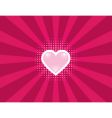 Heart rays vector image