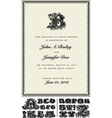 Wedding invite vector image