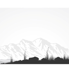 Landscape with mountains vector image