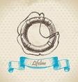 Lifeline hand drawn vector image