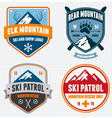 Ski badges vector image