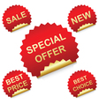 Promo stickers vector image