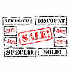 Sale stamps vector image