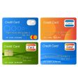 Credit cards vector image