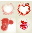 Romantic greeting cards Romantic greeting cards vector image
