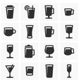 Drink icons set Drink icons set vector image