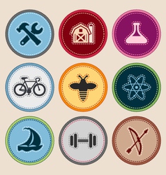 Merit Badges vector image