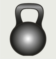 Dumbbell weight vector image