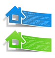 Flyers with a house vector image