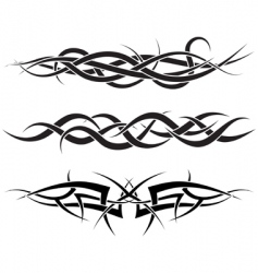 Tattoos set vector image
