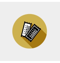 Vintage Ticket Icon Vintage Ticket Icon vector image