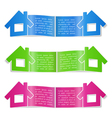 Brochure with a house vector image