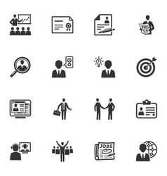 Employment and Business Icons vector image