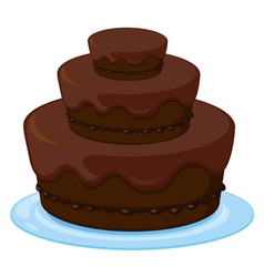 A birthday cake vector image