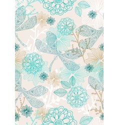 Seamless background with dragonfly vector image
