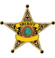 Sheriff badge vector image