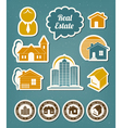 Real estate icons vector image
