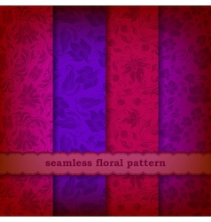 Seamless floral pattern vector image