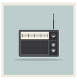 Retro radio receiver vector image