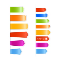 Different color stickers vector image