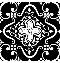 Vintage damask seamless pattern vector image