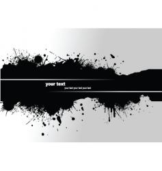 Grunge blot banner vector image