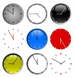 Color wall clock vector image