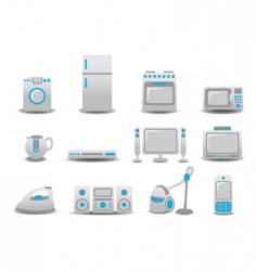 Household appliances vector image