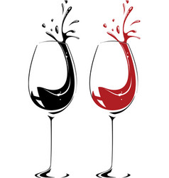 Wine glass vector image
