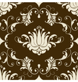 Vintage damask seamless pattern vector image