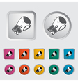 Icon boxing gloves vector image