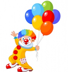 Funny clown vector image