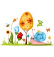 Easter card vector image
