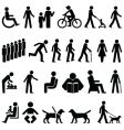 Signage people vector image