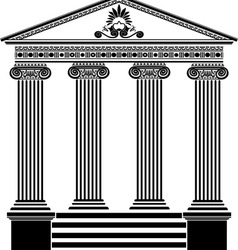Greek temple vector image