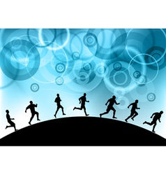 Runners vector image
