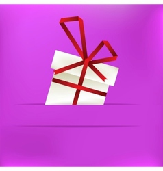 Christmas background with gift box EPS8 vector image