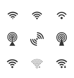 Wifi icons vector image