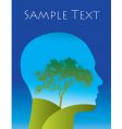 Tree landscape thoughts vector image