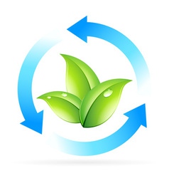 Logo Nature Recycle vector image