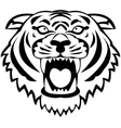 Tiger head tattoo Tiger head tattoo vector image