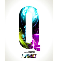 Letter Q vector image
