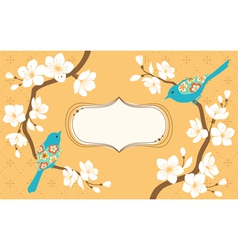 Sakura branches vector image