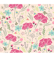 Seamless floral pattern vector image