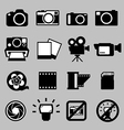 Set of camera and Video icons eps 10 vector image
