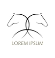 Horse symbol vector image