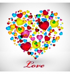 Valentine card vector image