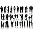 Forty businessmen vector image