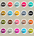 New Circle Labels Set vector image