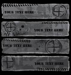 Military banners vector image